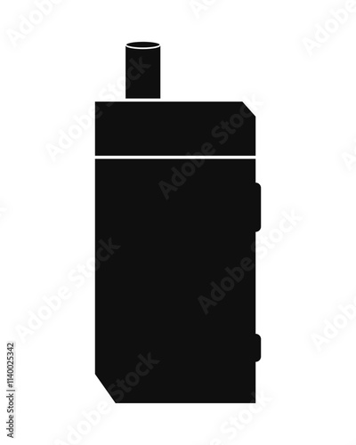 Black vape icon. Vector illustration