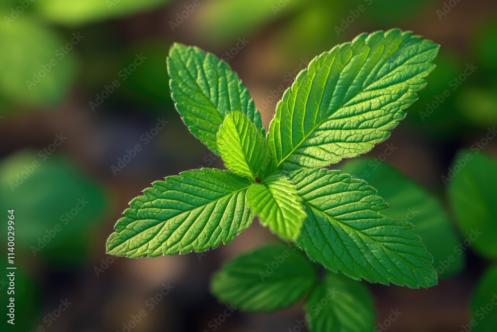 Close-up of vibrant green mint leaves, showcasing their texture and natural beauty. Close-up of vibrant green mint leaves, showcasing their texture and natural beauty.