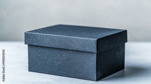 Black Rigid Box with Protective Padding and Secure Closure