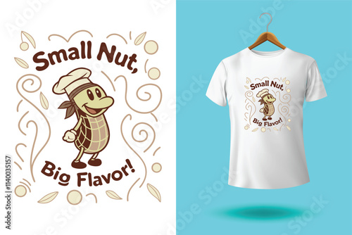 Nuts t-shirt design, Go Nuts for Health, Stay Nutty, Stay Healthy