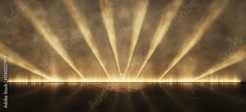 Golden Light Rays Illuminat...