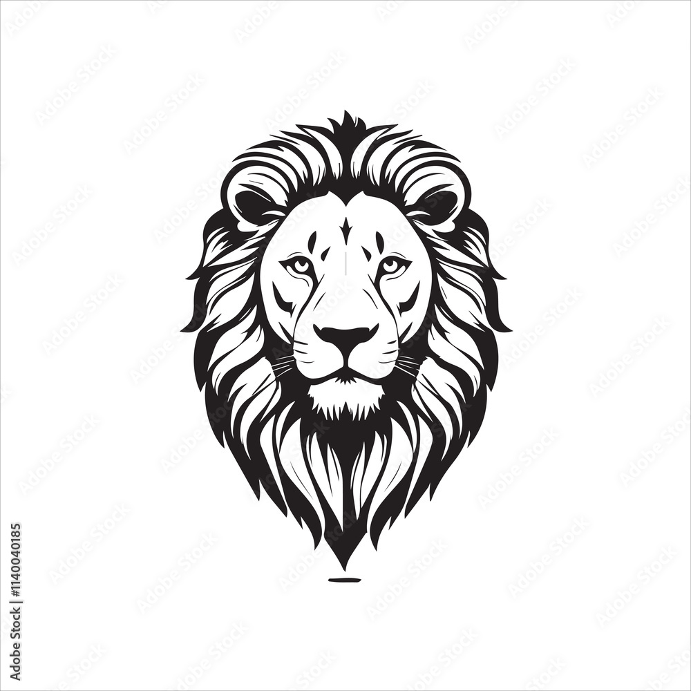 sketch of a tribal lion tattoo. lion king logo. vector drawing graceful and graceful king of beasts lion illustration white background sketch of a tribal lion tattoo. lion king logo. vector drawing graceful and graceful king of beasts lion illustration white background
