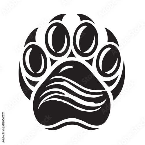 Dog paw vector