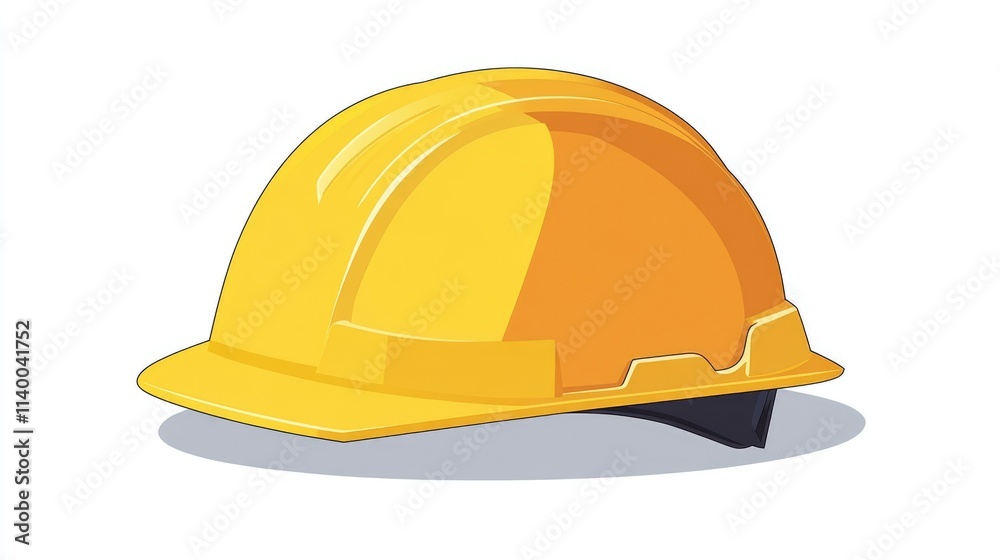 Fototapeta premium Yellow Hard Hat Illustration