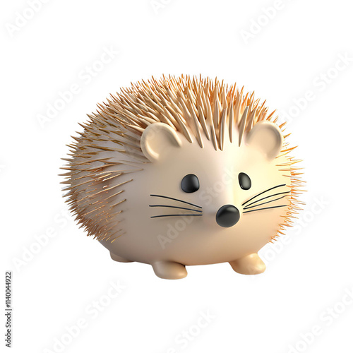 hedgehog isolated on white