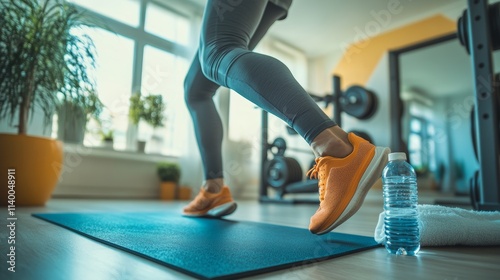 Dynamic Lunges in Home Workout Routine
