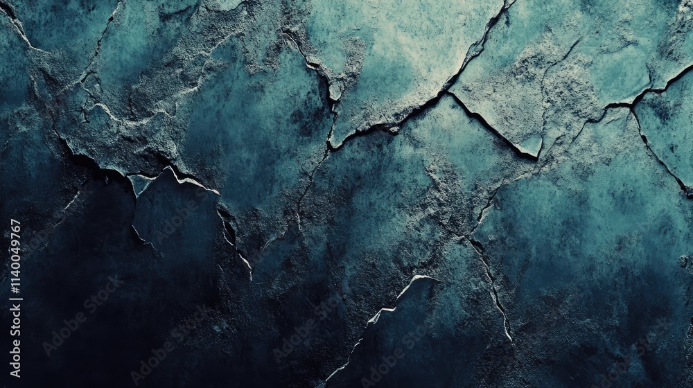 Naklejka premium Cracked wall surface with rough texture ideal for backgrounds and graphic design projects showcasing aged and distressed elements.