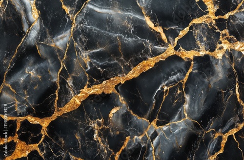 Black Marble Texture With G...