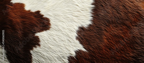 Textured close up of cowhide showcasing natural patterns and colors for backgrounds and design applications photo