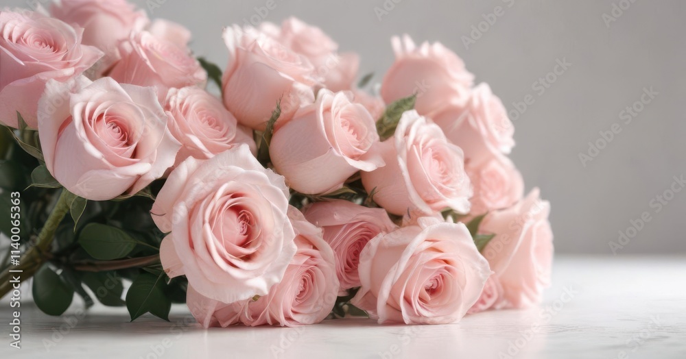 Blurred light pink rose bouquet, soft pastel hues, soft, backdrop, beauty Blurred light pink rose bouquet, soft pastel hues, soft, backdrop, beauty