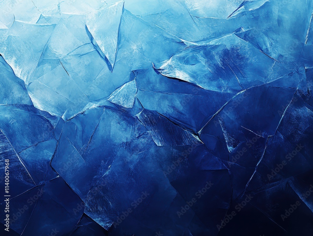Fototapeta premium A textured surface resembling ice with shades of blue and white.