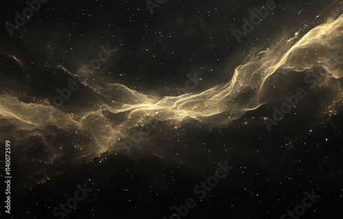 Golden Cosmic Dust Swirling...