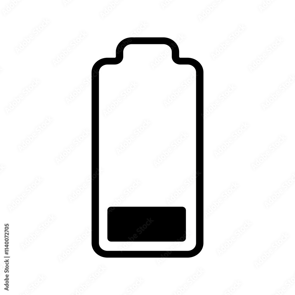 Low battery icon charge level battery PNG. isolate transparent background Low battery icon charge level battery PNG. isolate transparent background