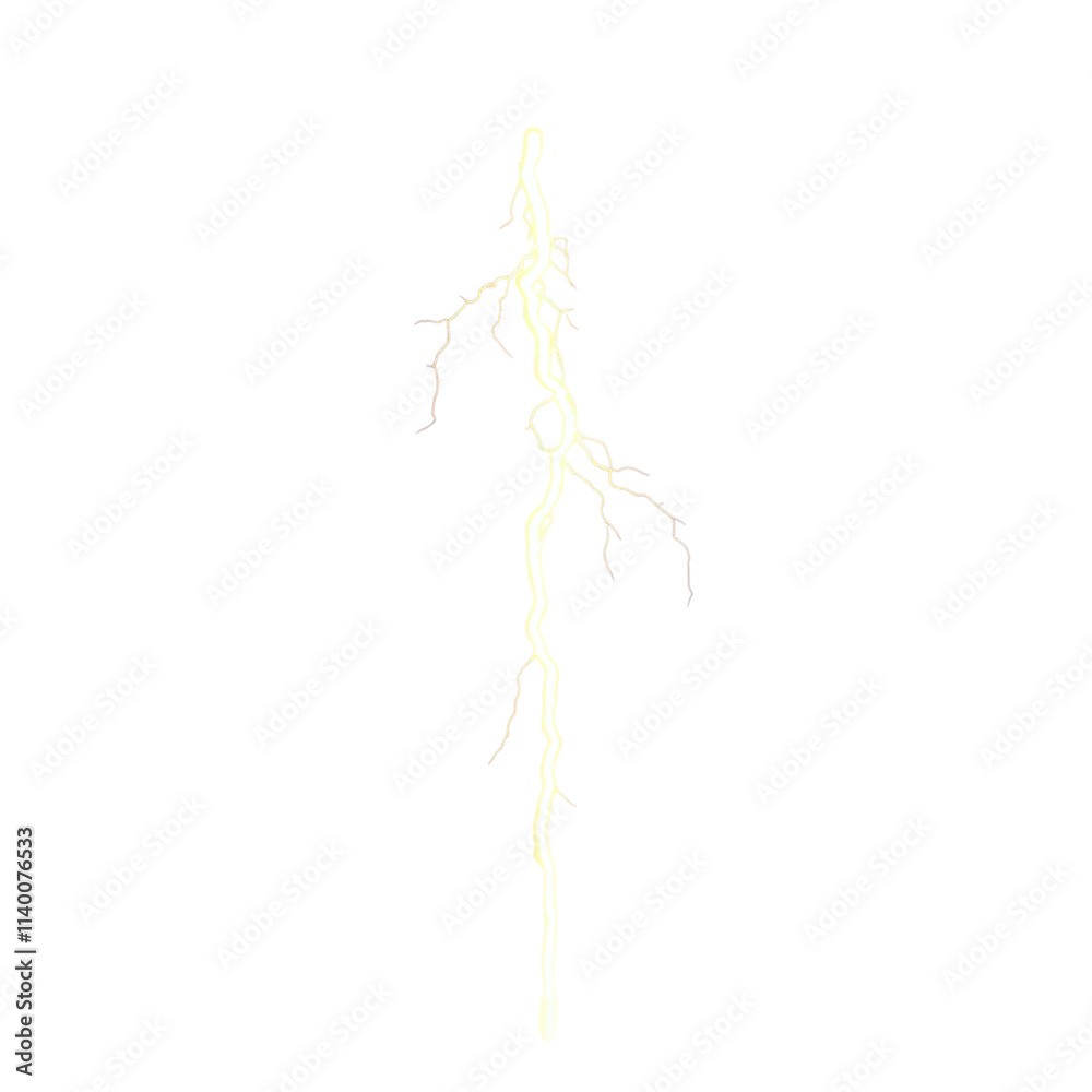 Epic thunderbolt event celestial skies digital artwork minimalist design dramatic perspective sharp glowing edge concept