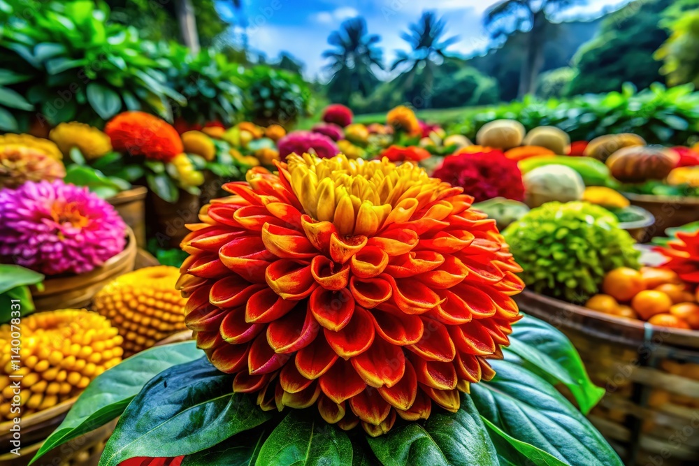 Fototapeta premium Kecombrang Flower in South Tangerang, Serpong, Indonesia - 2024