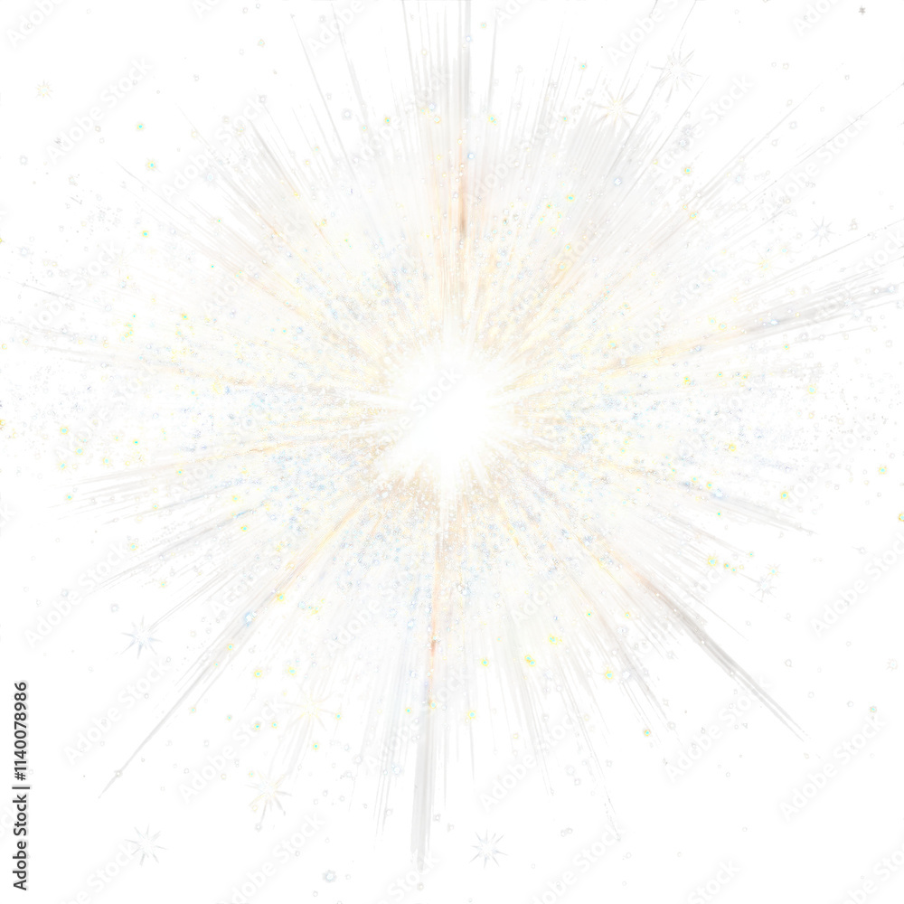 Fototapeta premium Dreamy atmosphere potokasd's glowing starburst in a captivating cosmic wonderland