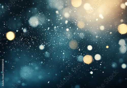 Abstract Winter Night Bokeh...