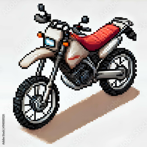 Pixel Bike Illustration photo