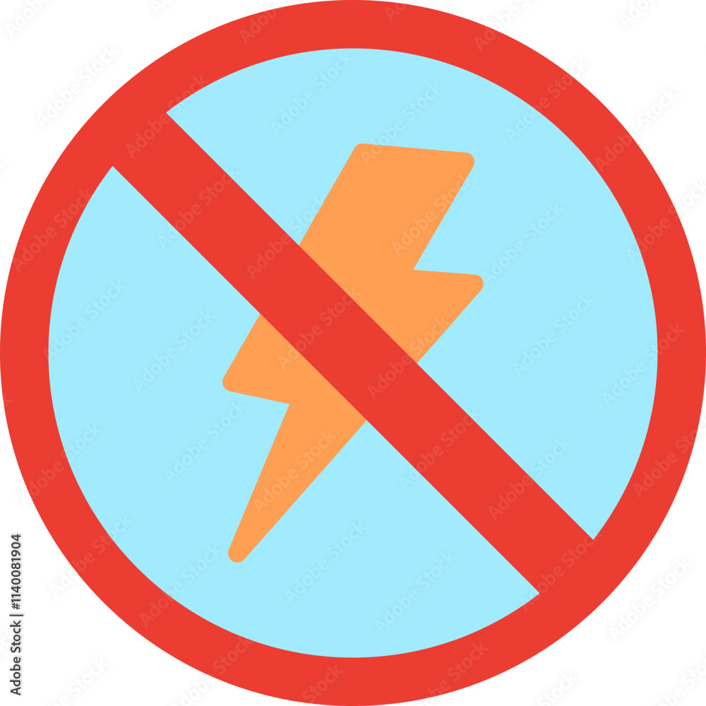 Fototapeta premium Thunder Icon