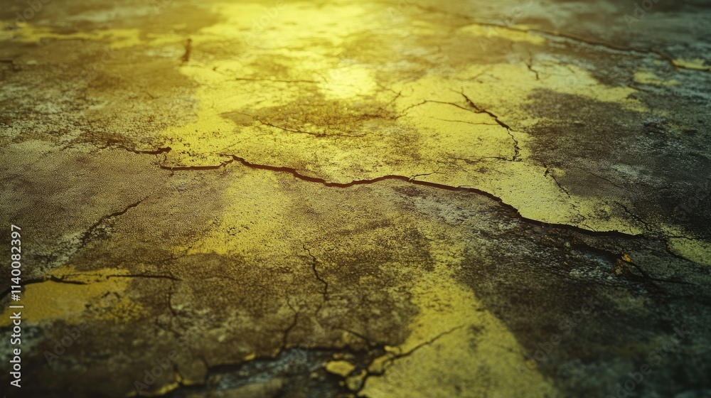 Aged yellow concrete floor texture with cracked surface and weathered appearance suitable for backgrounds and design projects. Aged yellow concrete floor texture with cracked surface and weathered appearance suitable for backgrounds and design projects.