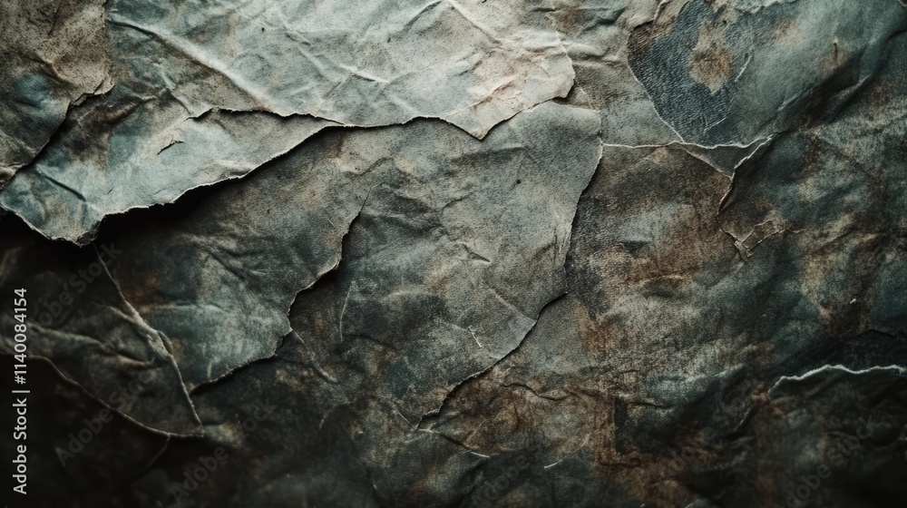 Textured antique paper background with creases and stains suitable for vintage designs or artistic projects Textured antique paper background with creases and stains suitable for vintage designs or artistic projects