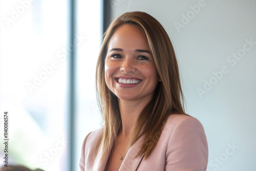 Free Download portrait of a smiling businesswoman - GFXLoad