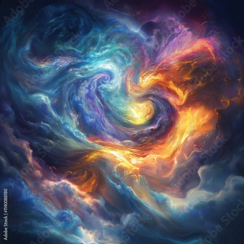 Wallpaper Mural Cosmic Dance of Fire and Ice  Torontodigital.ca