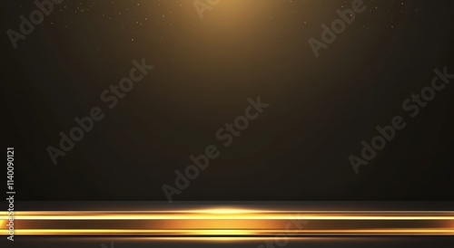 Glowing Golden Platform Dar...