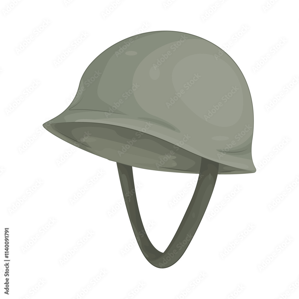 Illustration of Soldier Helmet Illustration of Soldier Helmet