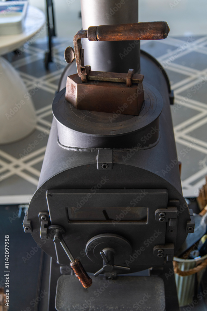 Fototapeta premium old iron stove
