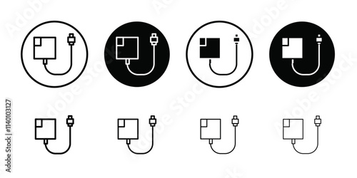 Magsafe icon Thin line flat illustration