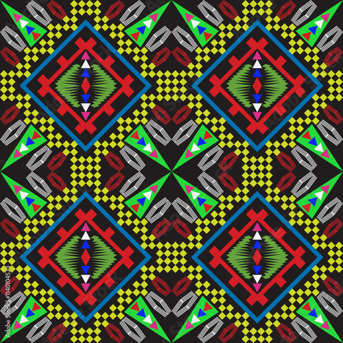 Rug motif ethnic geometry graphic for wrapping paper tribe garment wallpaper.