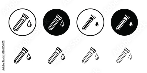 Sample icon Thin line flat illustration