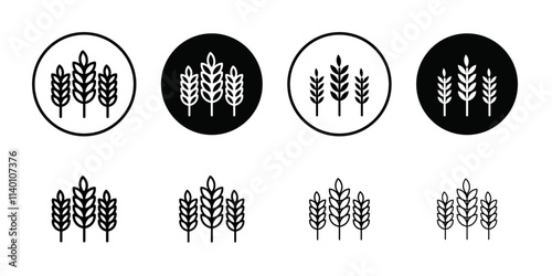 Spike icon Thin line flat illustration