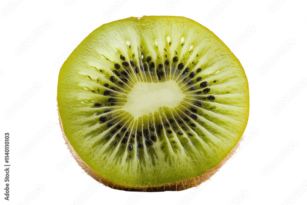 freshly sliced kiwi with vibrant green flesh and tiny seeds. freshly sliced kiwi with vibrant green flesh and tiny seeds.
