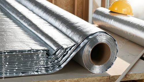 Reflective foil insulation sheets for heat retention and energy efficiency photo