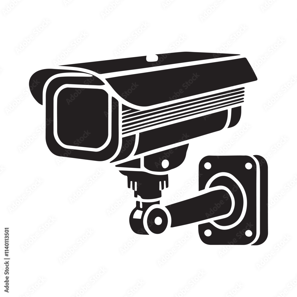 Security Camera Vector Glyph Icon For Personal And Commercial Use. Security Camera Vector Glyph Icon For Personal And Commercial Use.