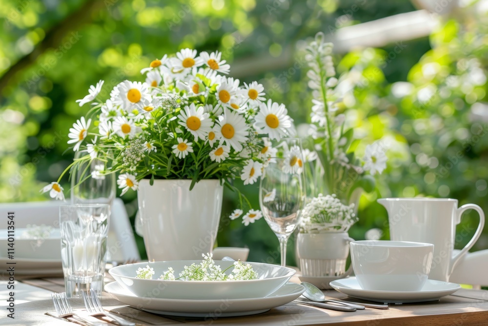 Elegant white themed casual wedding dinner dishes and decorations for a dreamy celebration Elegant white themed casual wedding dinner dishes and decorations for a dreamy celebration