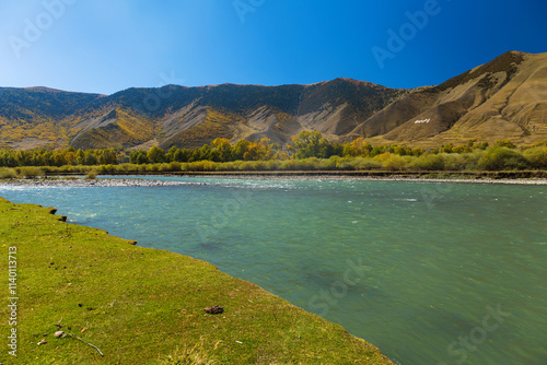 Autumn scenery in Kangding, Garze, Sichuan Province, China photo