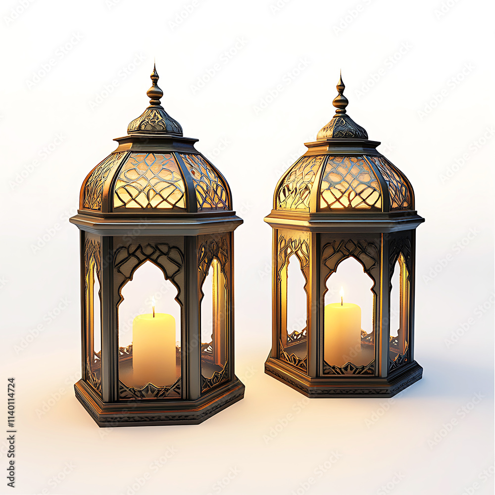 Ramadan Kareem Muslim Islamic different colors a lantern lamp with in Ramadan greeting. Ai generative Ramadan Kareem Muslim Islamic different colors a lantern lamp with in Ramadan greeting. Ai generative