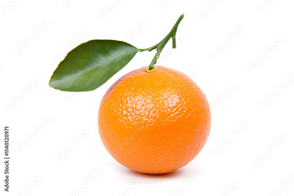 Fresh juicy tangerine isolated on white background Fresh juicy tangerine isolated on white background