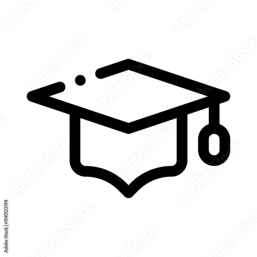 graduation cap line icon