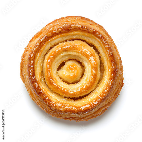 Bun roll isolated on white background