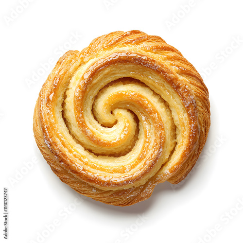 Bun roll isolated on white background