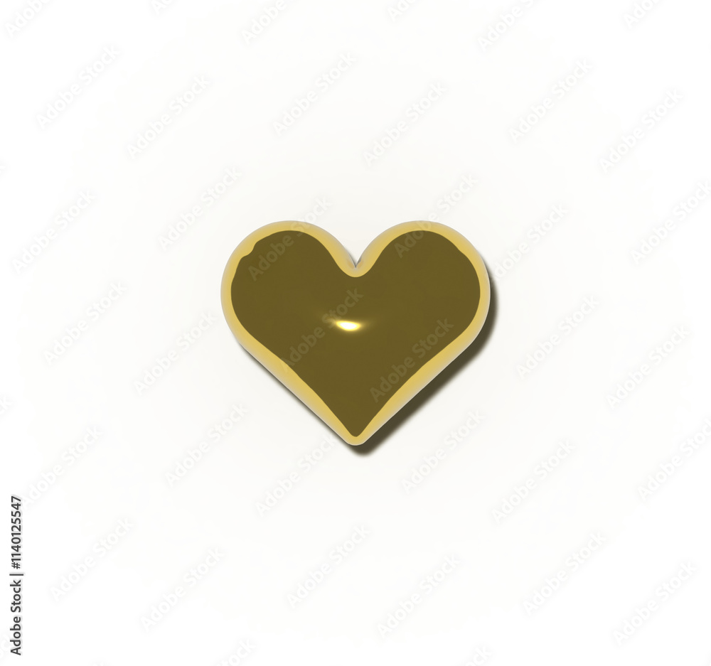 Glossy shiny metallic golden heart with shadow isolated on transparent background. 3D realistic illustration heart for Valentine's Day, the day of love. Glossy shiny metallic golden heart with shadow isolated on transparent background. 3D realistic illustration heart for Valentine's Day, the day of love.