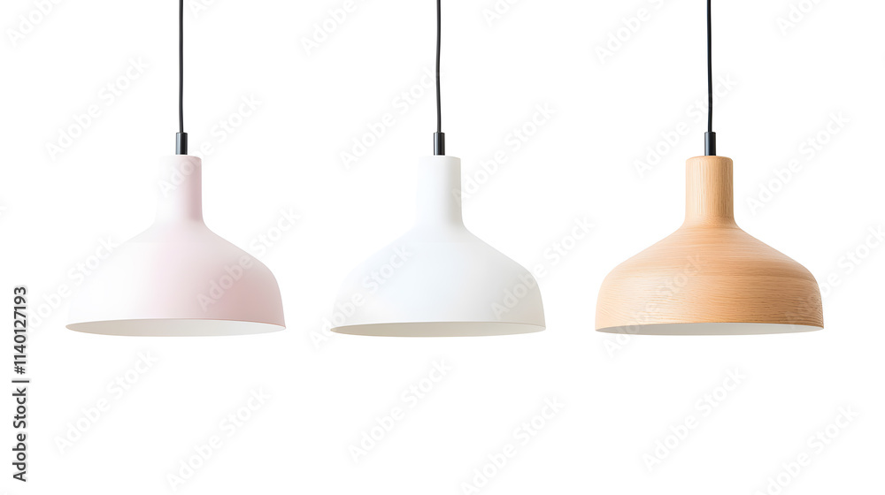 Modern pendant lamp hanging, isolated on a white background Modern pendant lamp hanging, isolated on a white background