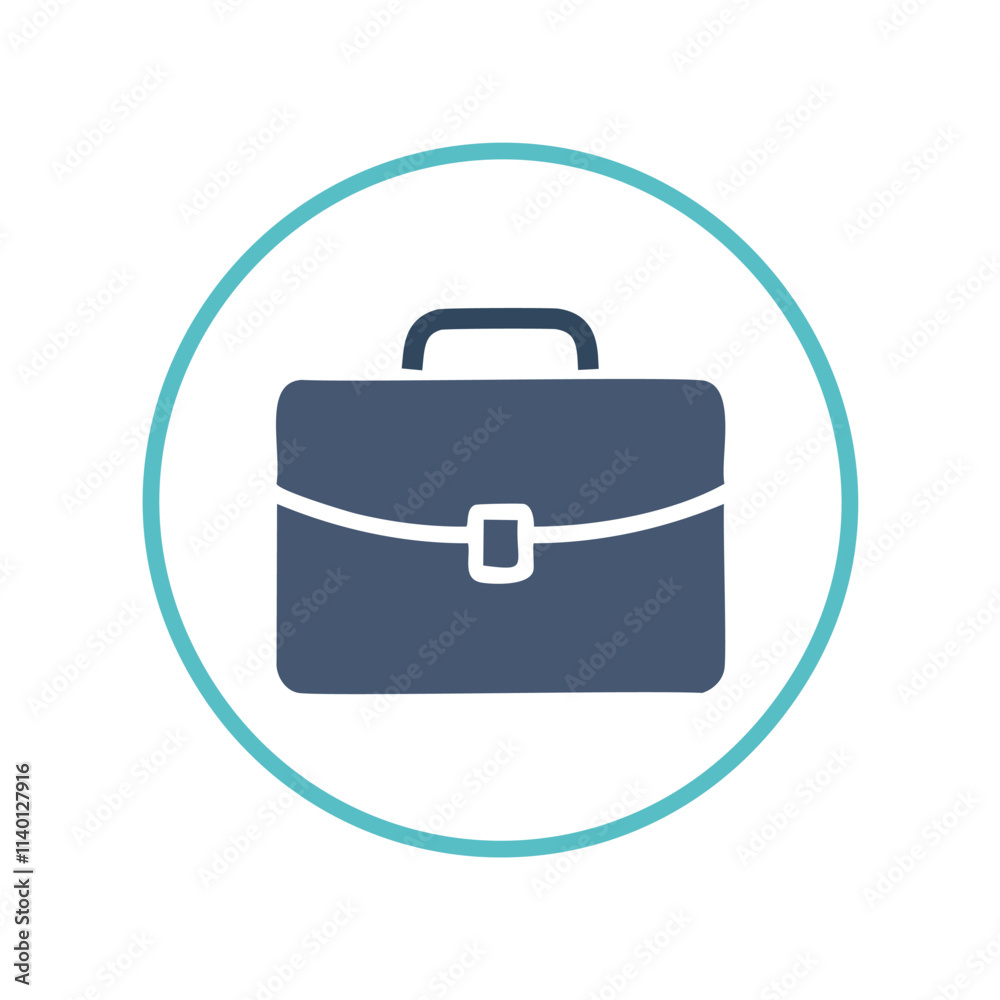 Business case icon. Professional briefcase symbol; work, career, success concept. Business case icon. Professional briefcase symbol; work, career, success concept.