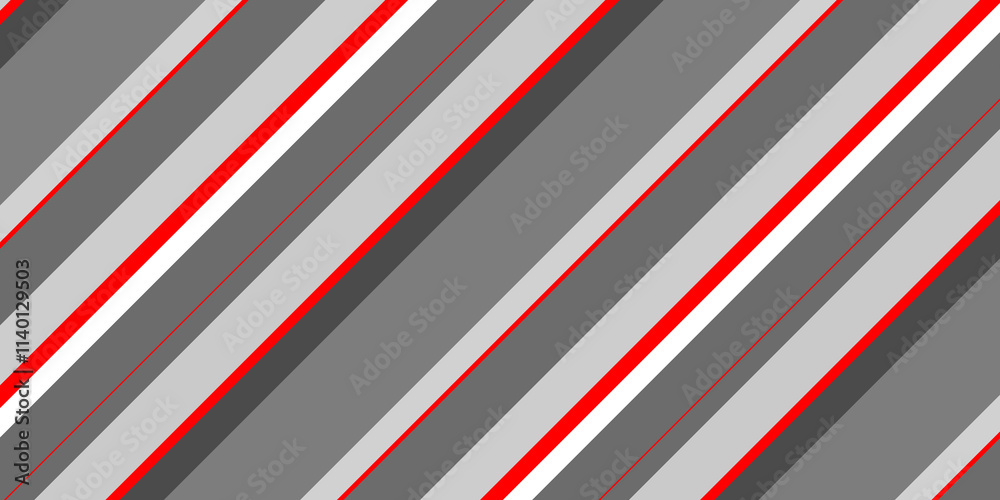 Fototapeta premium Seamless background of gray and red lines. Merry Christmas. Happy New Year. Lines pattern