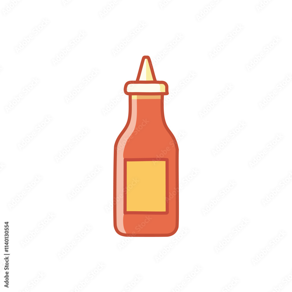 Ketchup bottle icon. Red sauce bottle icon; perfect for food menus, restaurants, or condiment packaging. Represents flavor and deliciousness. Ketchup bottle icon. Red sauce bottle icon; perfect for food menus, restaurants, or condiment packaging. Represents flavor and deliciousness.