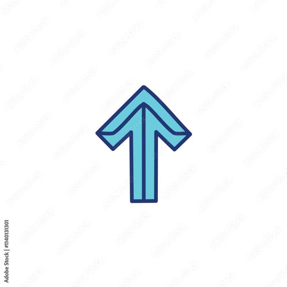 Upward arrow icon. Blue double arrow pointing up; symbolizes growth, progress, and advancement. Upward arrow icon. Blue double arrow pointing up; symbolizes growth, progress, and advancement.